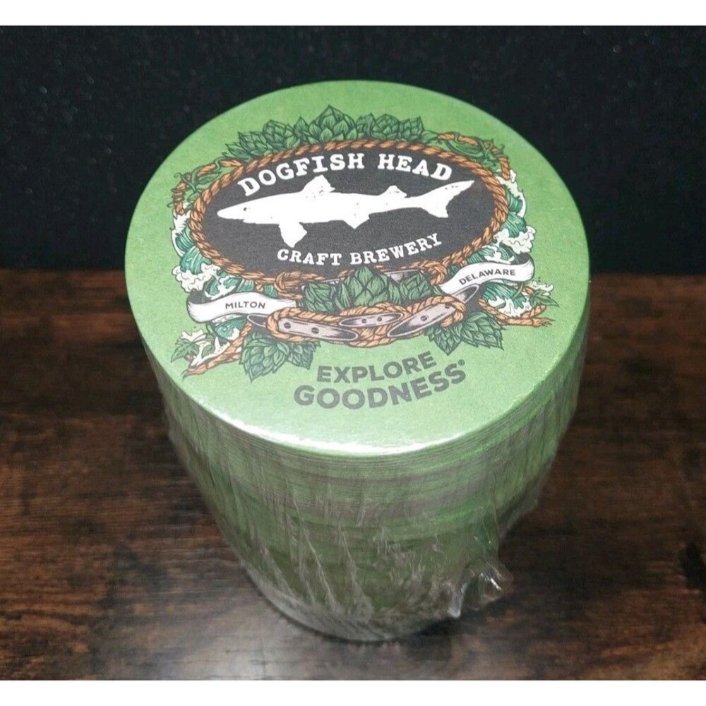 Dogfish Head 60 Minute IPA Beer Coasters Sleeves Brand New Unopened 125 Pieces
